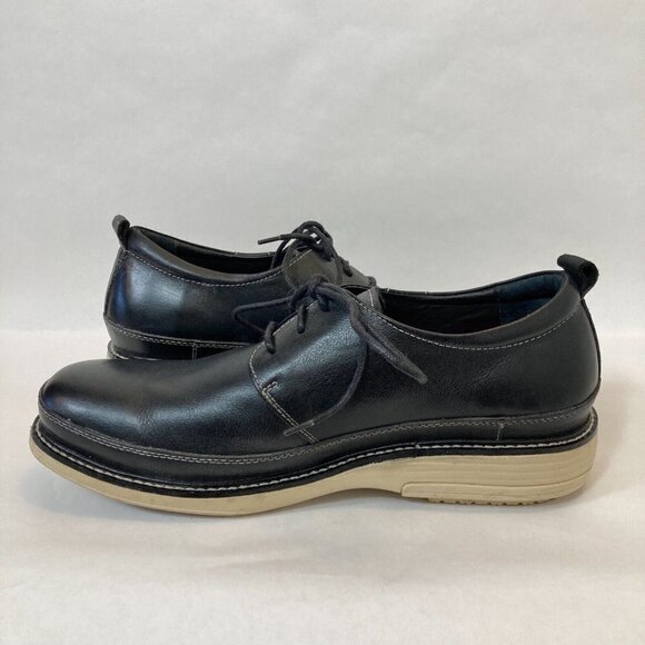 Gravity Defyer Mens Black Leather Oxford Size 10 - Picture 3 of 7